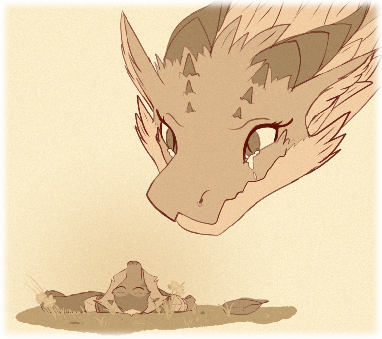 With her new head hovering above Calypso, Asha says goodbye to her friend.