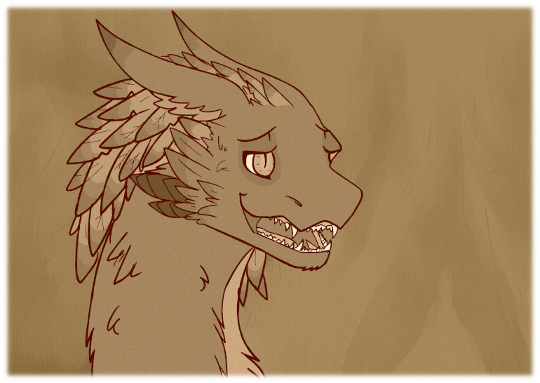 The longeared Loner stares out the entrance of the den with a strange expression.