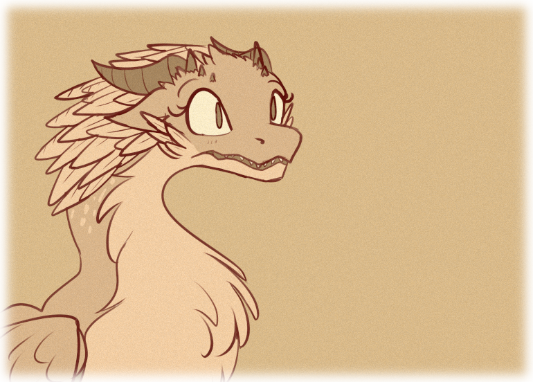 Asha stares wide-eyed at the two laughing Dragons.