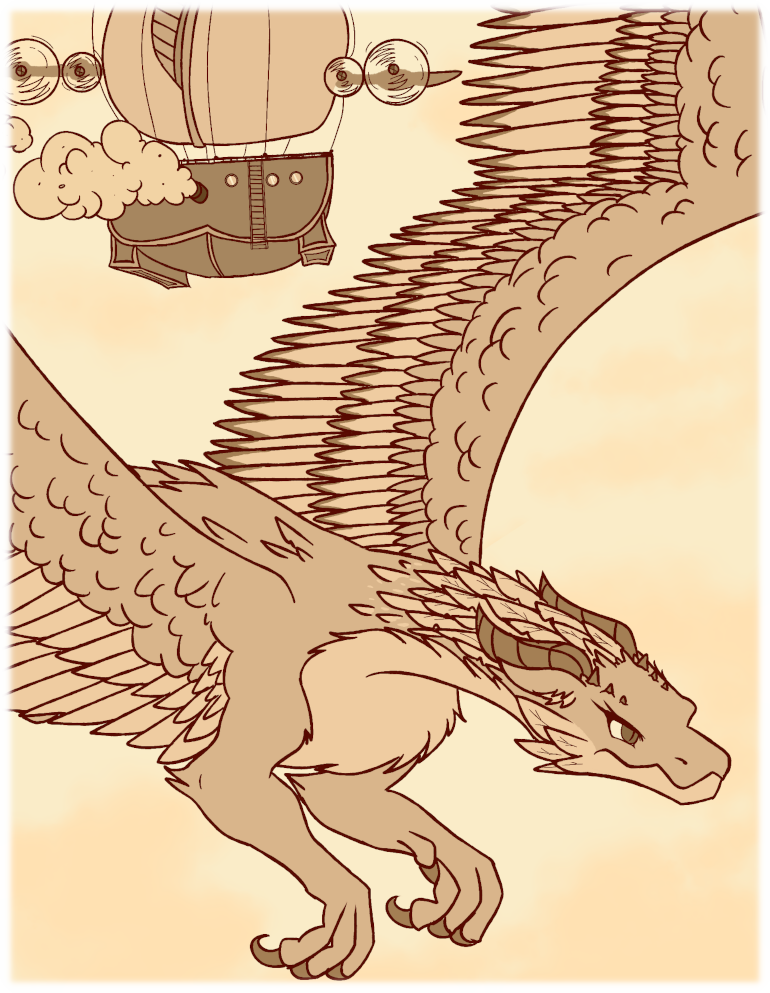 With acrid smoke belching from its superheaters, the merchant vessel takes flight as Asha returns to Felra. With acrid smoke belching from its superheaters, the merchant vessel takes flight as Asha returns to Felra.